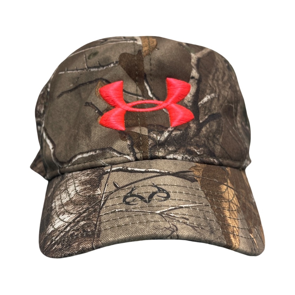 Under Armour Camo Hat with Hot Pink UA Emblem Women’s OSFM